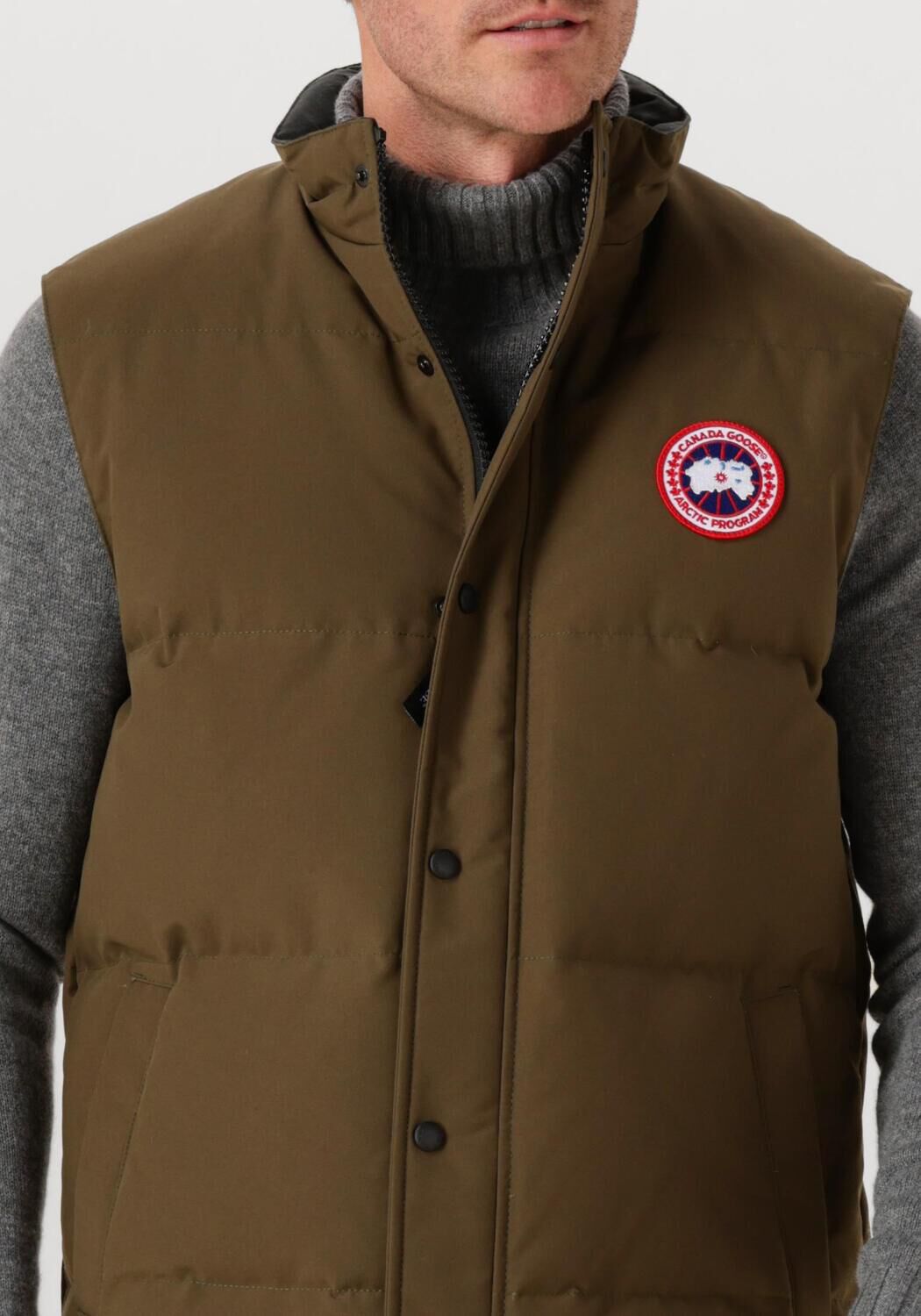 Khaki CANADA GOOSE Bodywarmer CARSON VEST 4151M - large