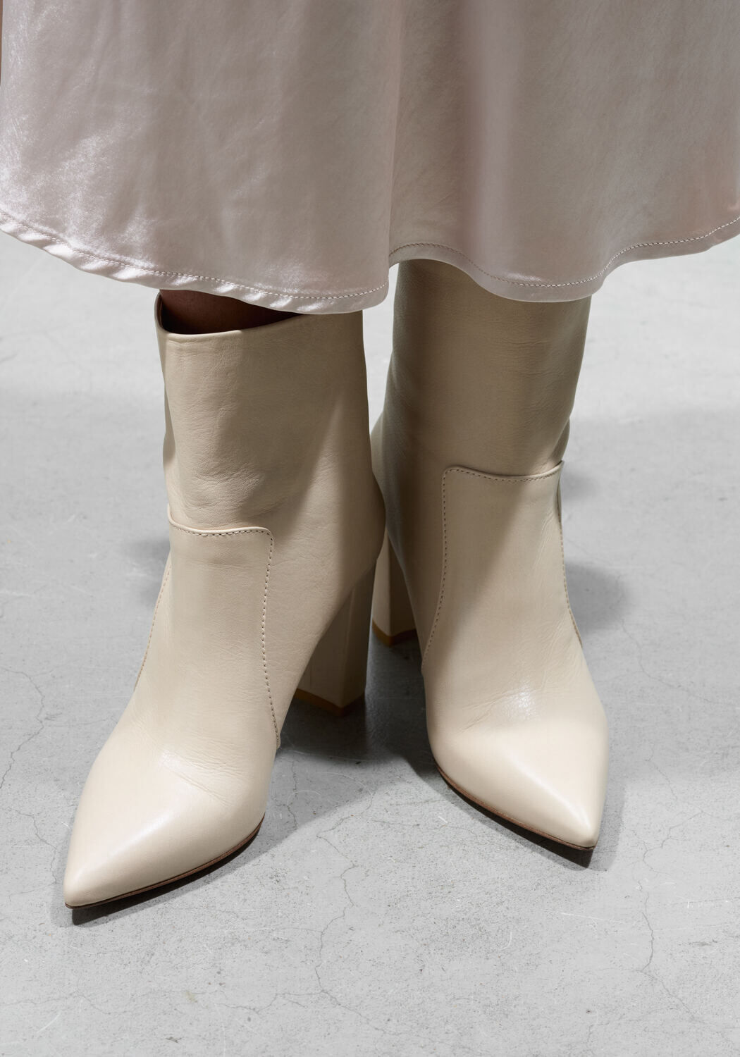 Witte LINA LOCCHI Enkellaarsjes L1170 - large