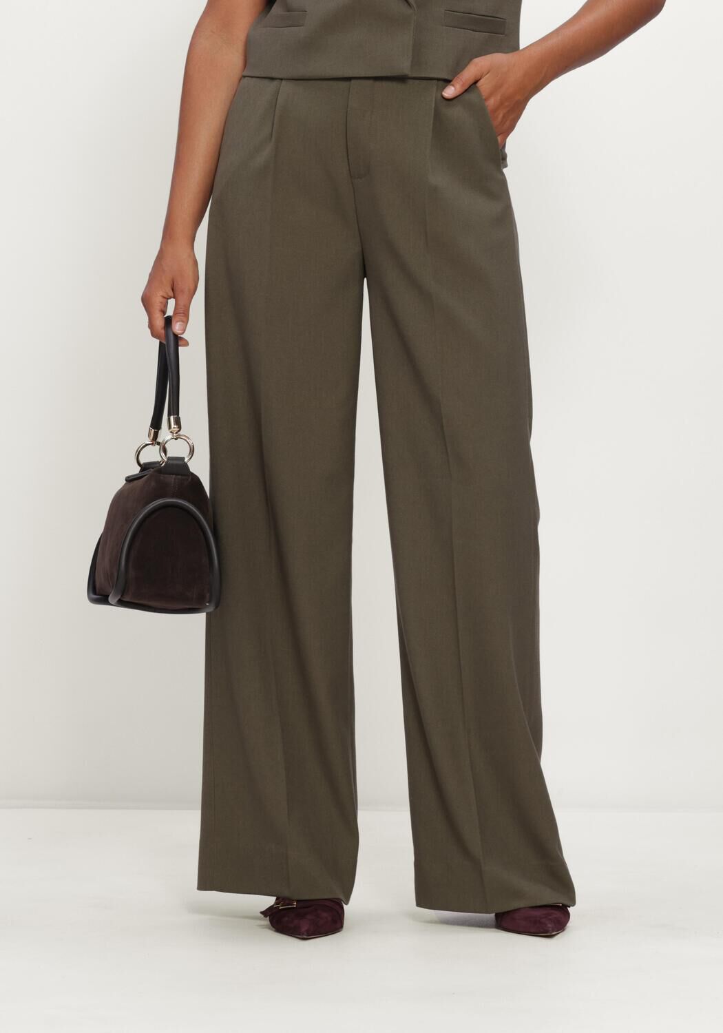 Khaki COPENHAGEN MUSE Pantalon CMTAILOR-PANTS - large