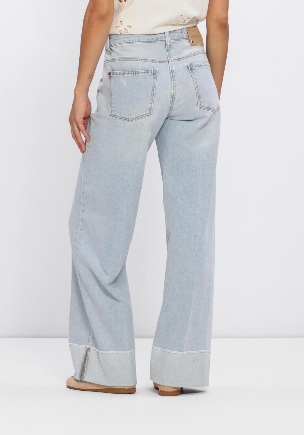 Blauwe CAMBIO Straight leg jeans ANTONIA - large