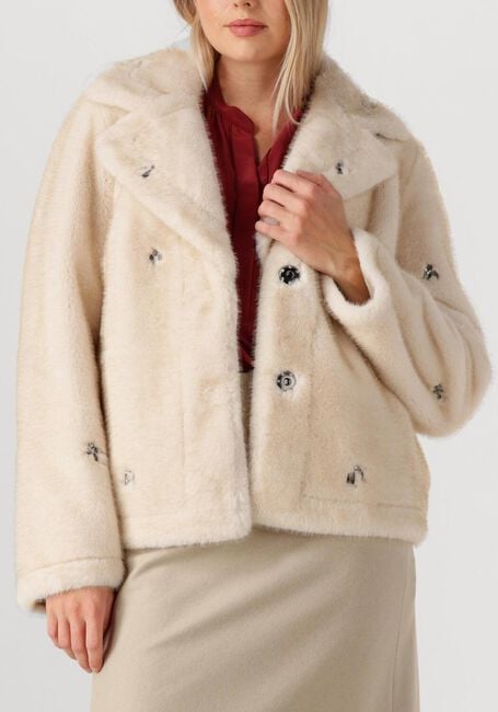 Creme LUISA CERANO Faux fur jas 428518/4191 Creme LUISA CERANO Faux fur jas 428518/4191 - large