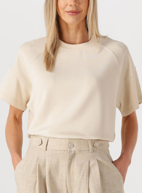 Ecru SUMMUM T-shirt BOXY SLEEVELESS TOP SCUBA - large