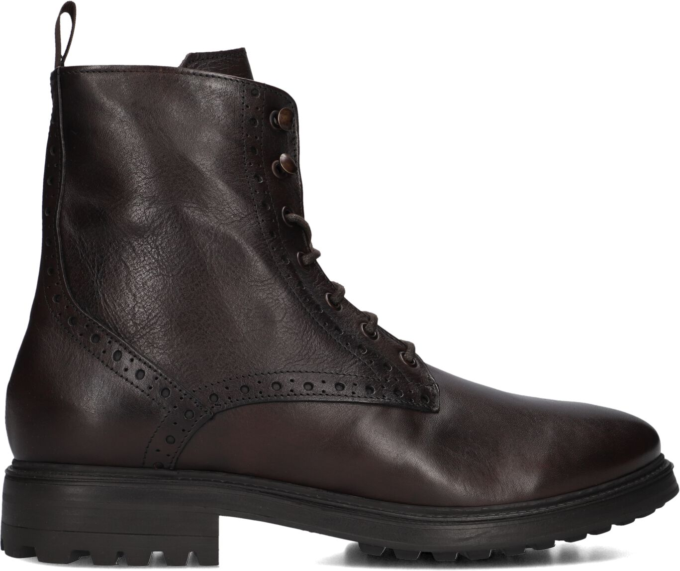 Stefano Lauran Veterboots Heren 3551, Maat: 41, Materiaal: Leer, Kleur: Bruin