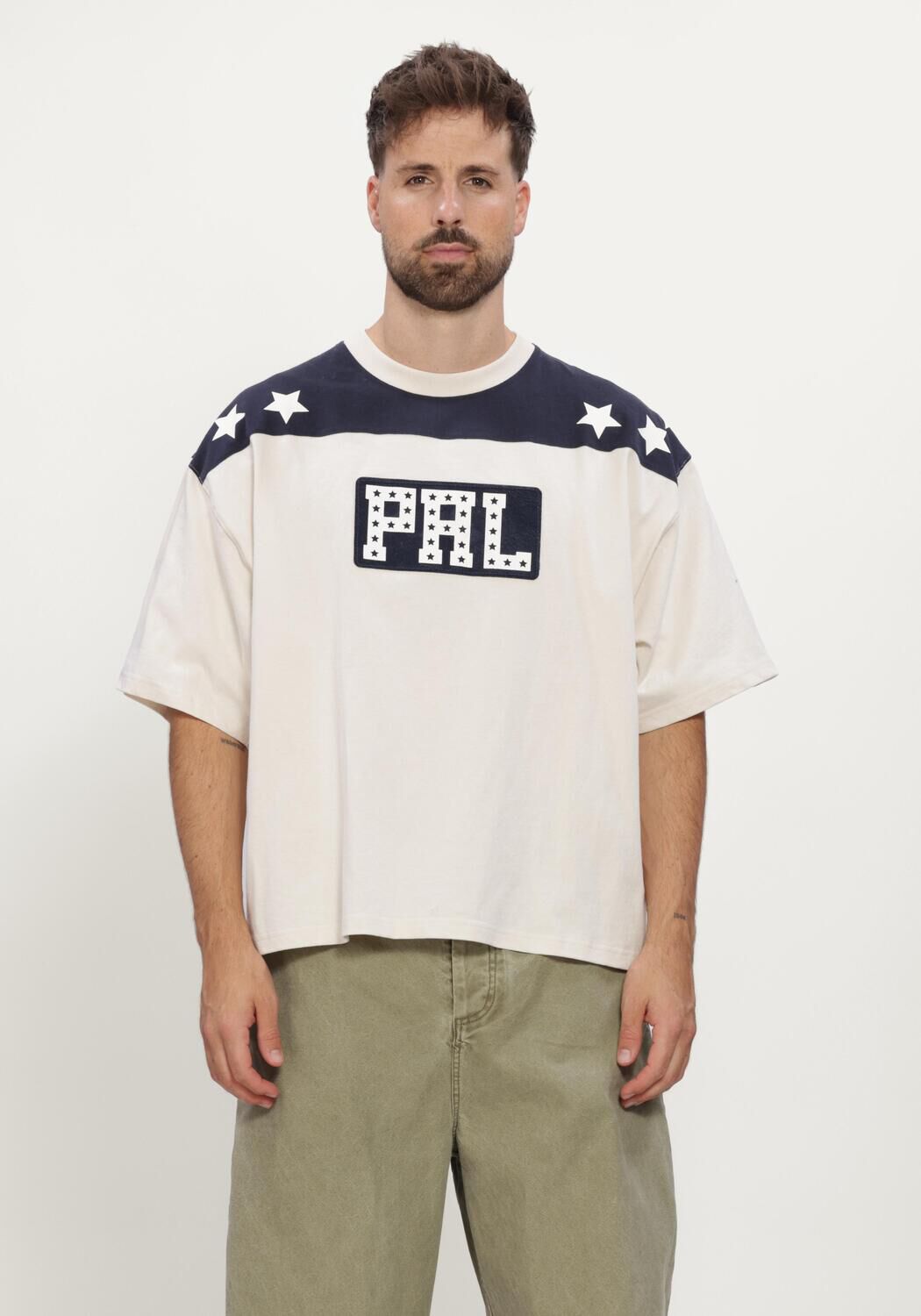 Grijze PAL Sporting Goods T-shirt KNIEVEL T-SHIRT - large