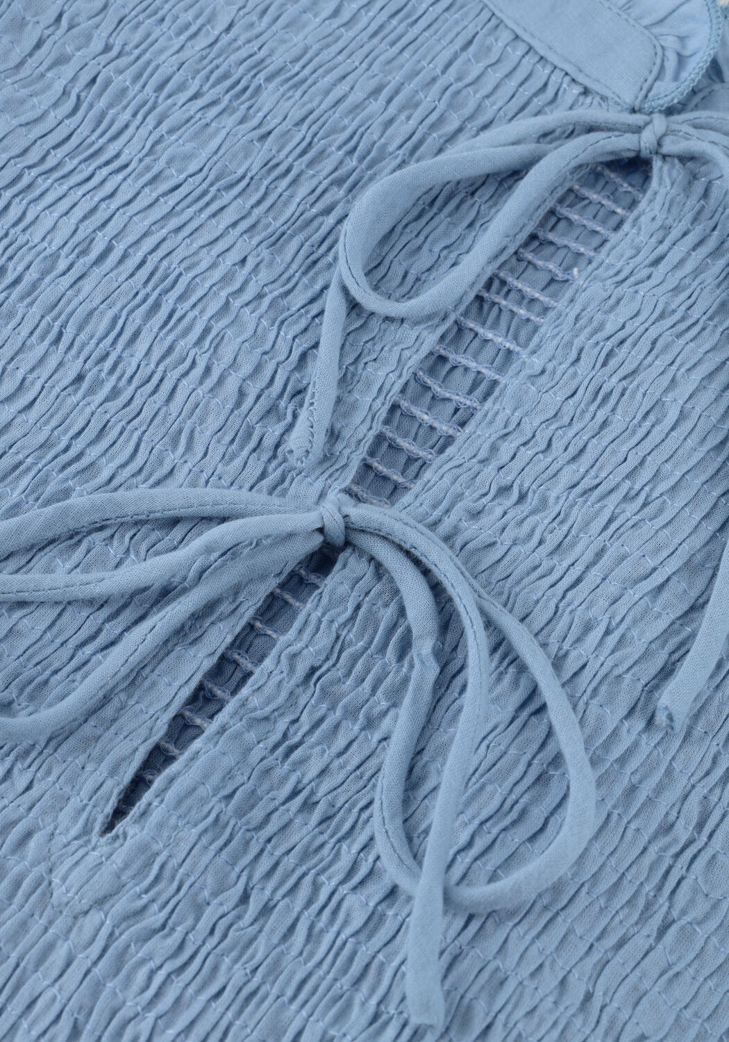 Blauwe ANTIK BATIK Blouses ANGELA SMOCK BLOUSE - large