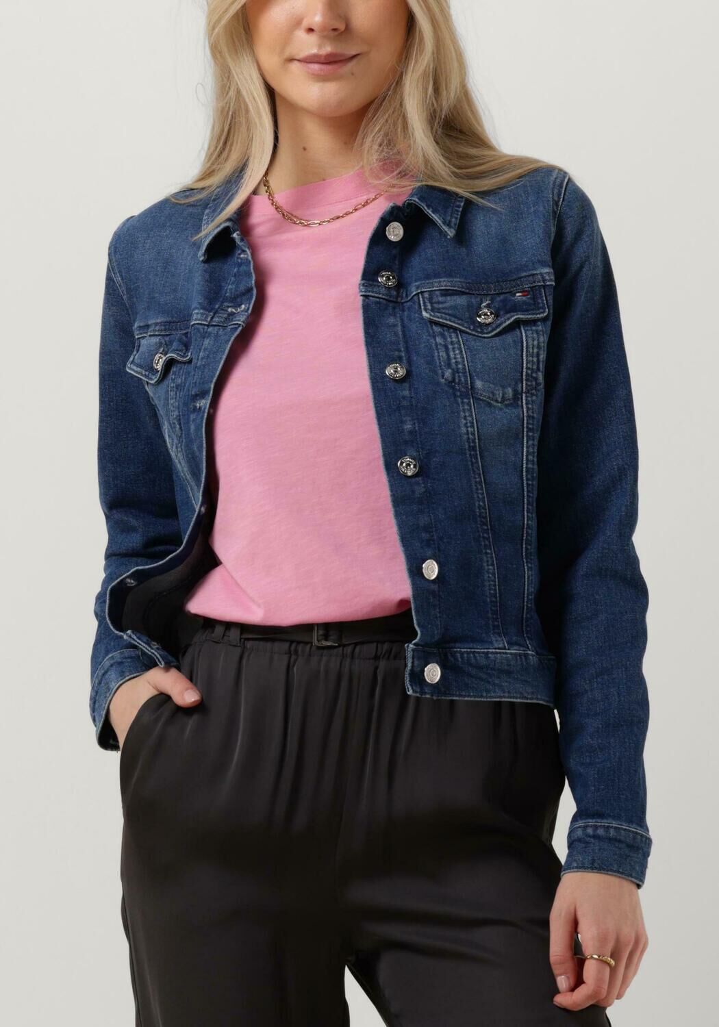Blauwe TOMMY HILFIGER Spijkerjas DNM SLIM JACKET SUKI Assem
