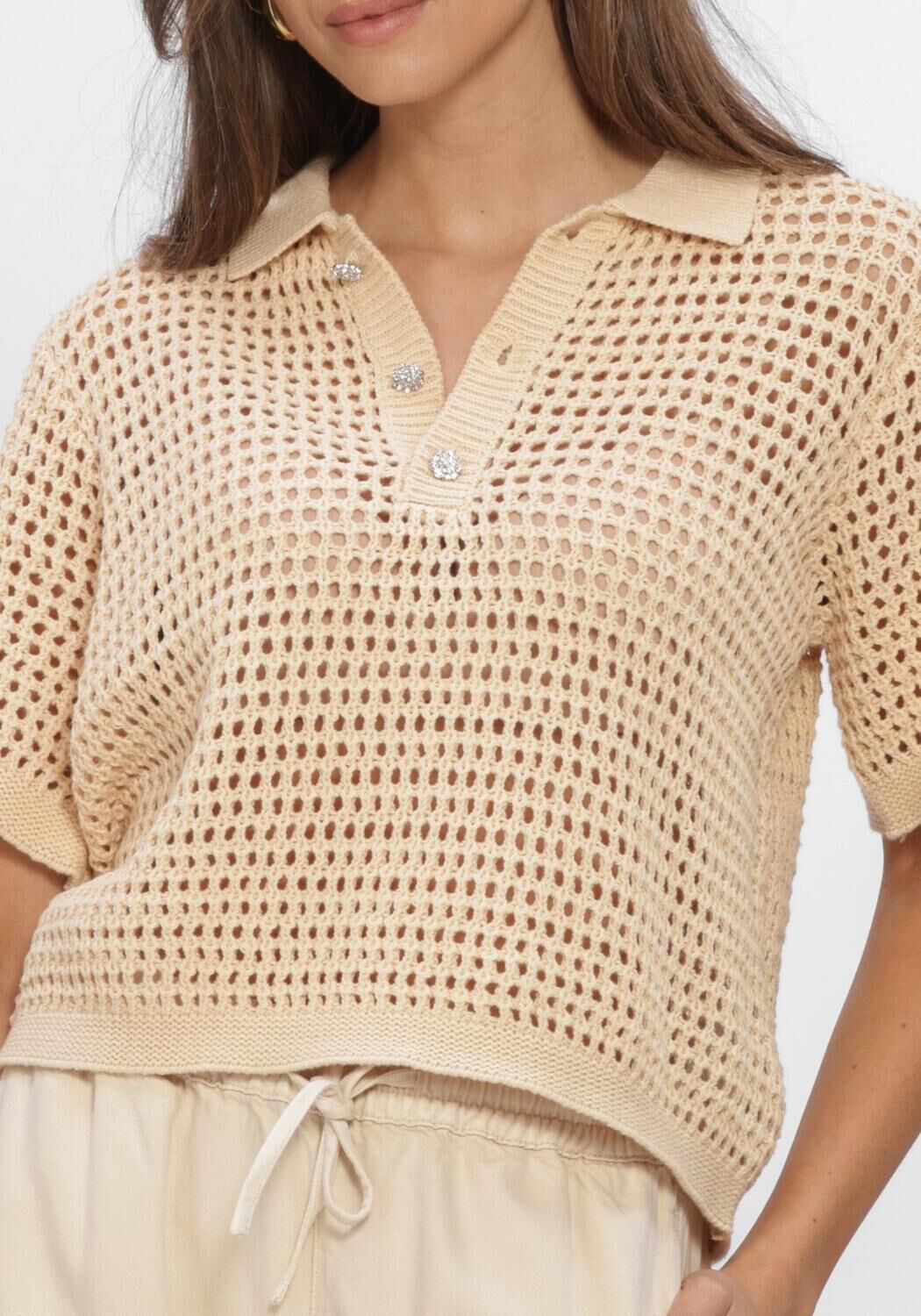 Beige AMAYA AMSTERDAM Tops & T-shirts LEWIS KNITWEAR - large