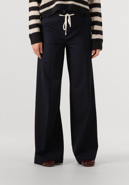 Donkerblauwe CAMBIO Wijde broek ADRIENNE - large