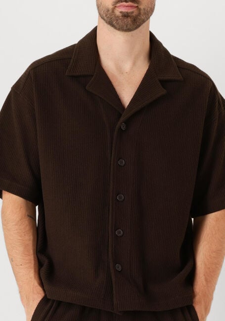Bruine DRYKORN Casual overhemd BASIIL 522160 - large