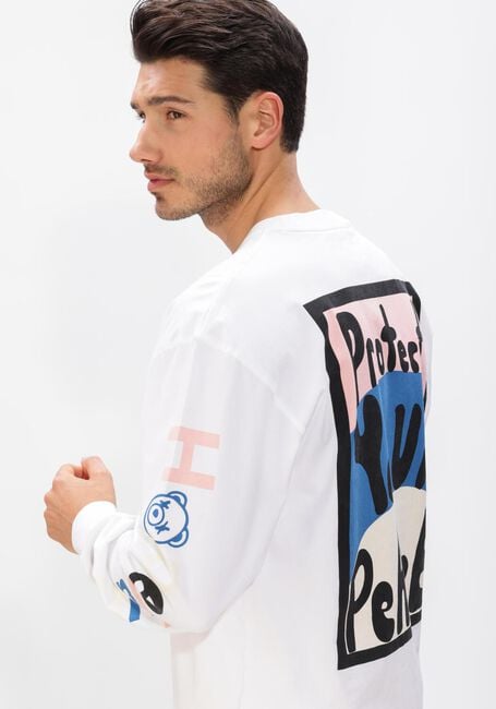 Witte HOPEIUM T-shirt PROTE T YOUR PEACE TEE L/S - large