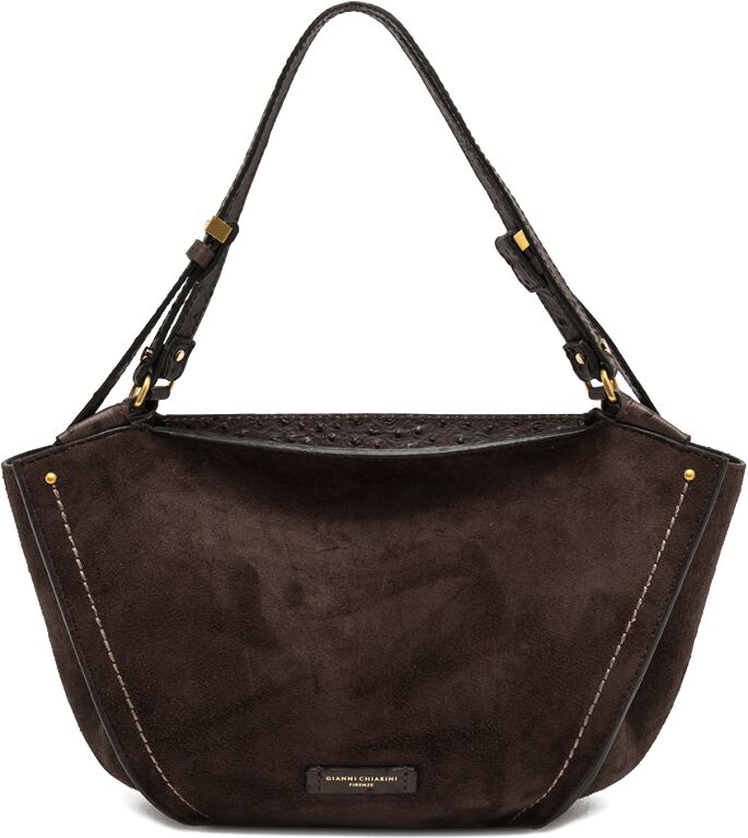 Gianni Chiarini Gianni Chiarini Schoudertas Dames Bloom, Materiaal: Suède, Kleur: Bruin