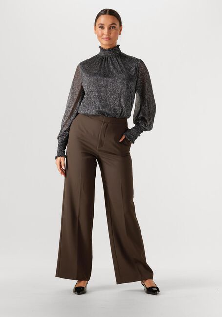 Bruine MOS MOSH Wijde broek MMLEYA MILEY PANT - large