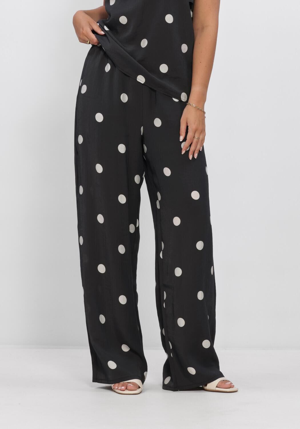 Zwarte COPENHAGEN MUSE Wijde broek CMFIE-PANTS - large
