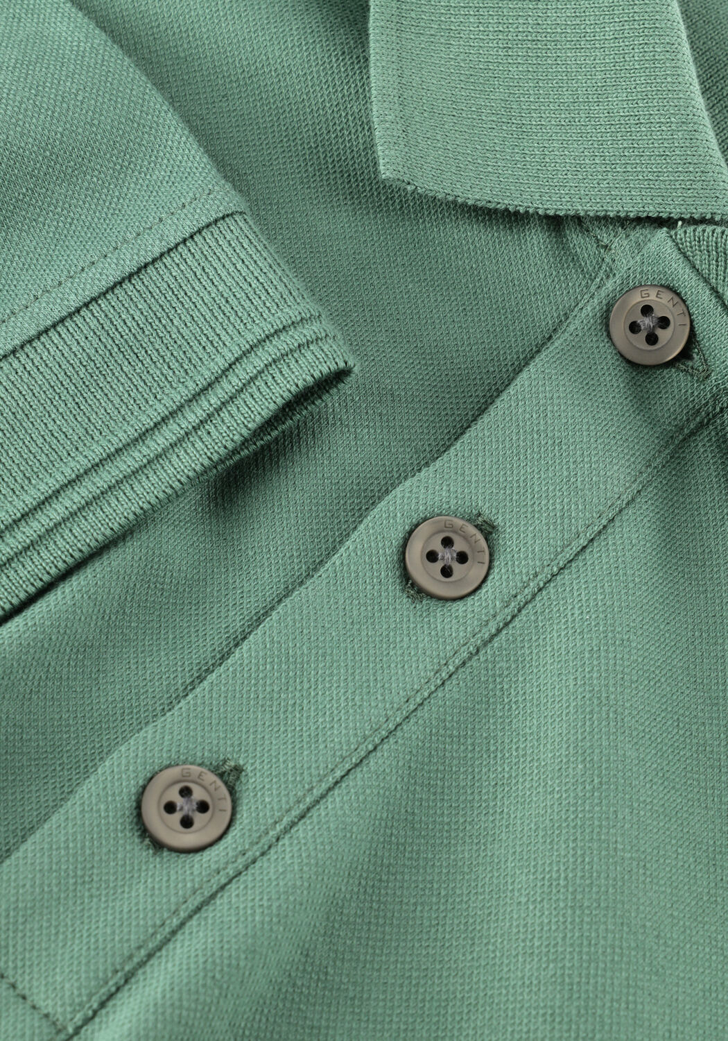 Groene GENTI Polo POLO 3 BUTTON SS 1219 - large