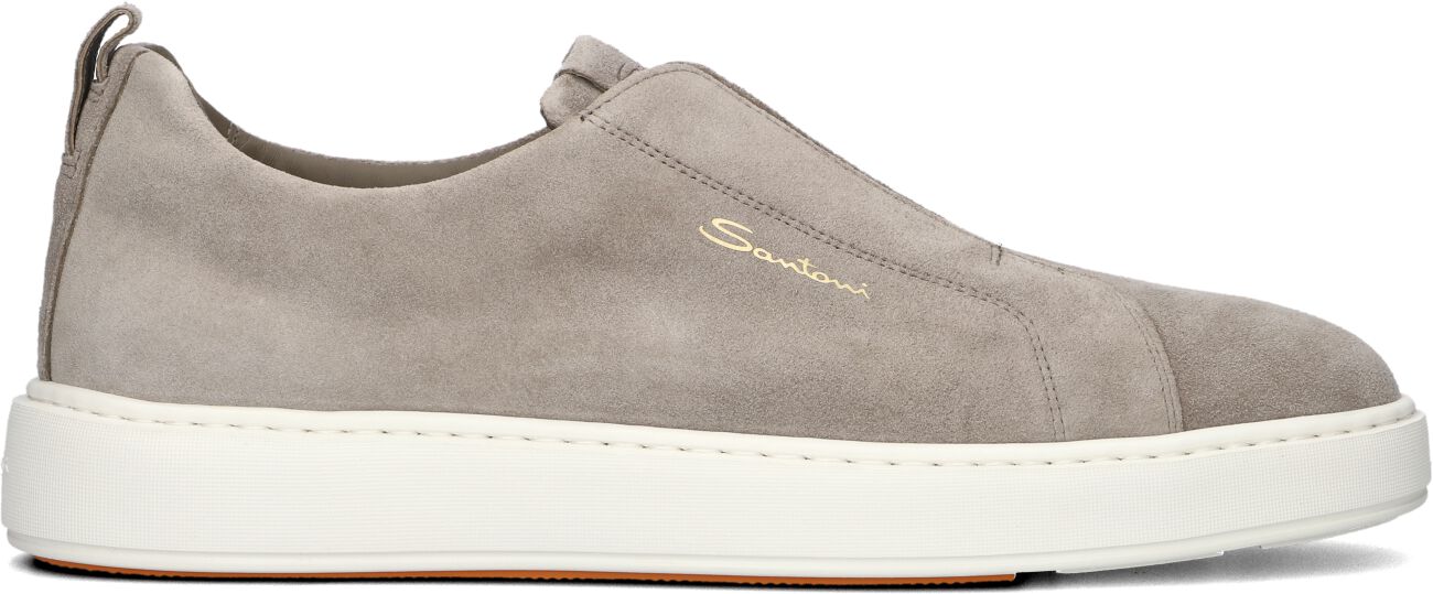 Santoni Lage Sneakers Heren 21959, Maat: 39,5, Materiaal: Suède, Kleur: Taupe