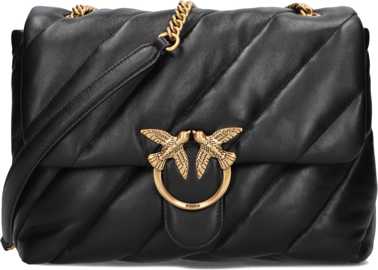 Pinko Schoudertas
Dames Love Puff Big, Materiaal: Leer, Kleur: Zwart afbeelding