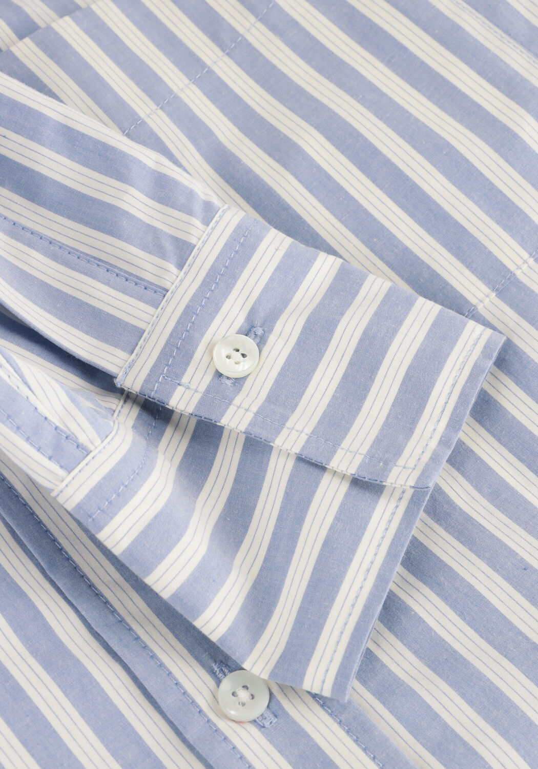 Lichtblauwe CLOSED Blouses OVERSIZE SHIRT - large