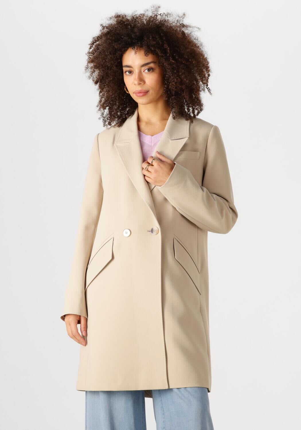 Beaumont Mantel Dames Genny Coat, Maat: 38, Kleur: Beige afbeelding 1