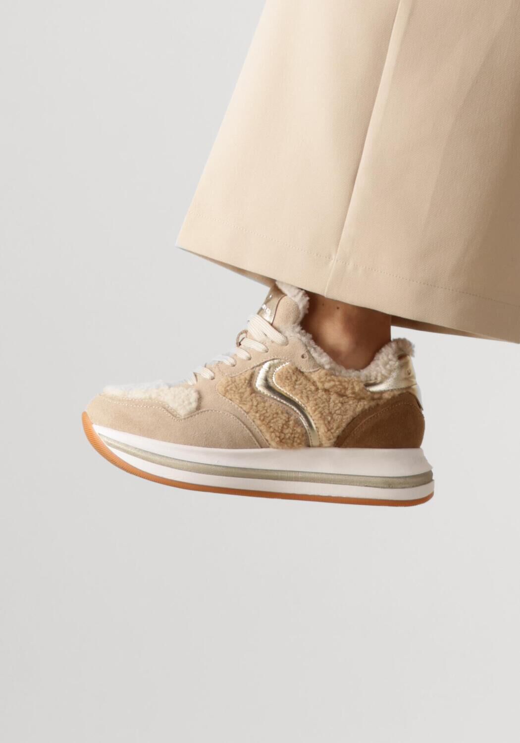 Bruine VOILE BLANCHE Lage sneakers MELANY - large