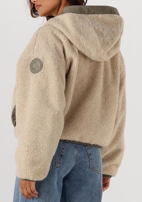 Beige CANADA GOOSE Teddy jas ALBERNI REVERSIBLE FLEECE - large