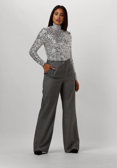Grijze CAROLINE BISS Wijde broek 4530 - large