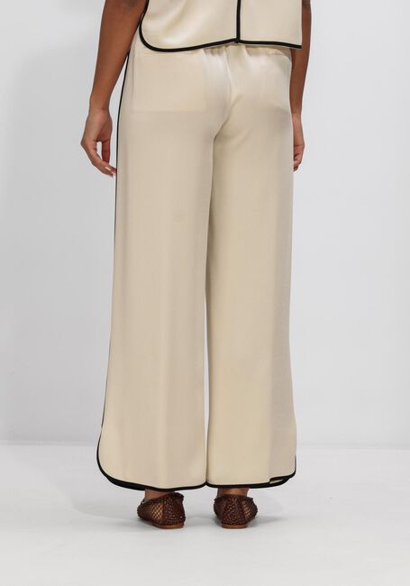 Beige FORTE FORTE Pantalon ENVERS SATIN SHINY CROPPED PANTS - large