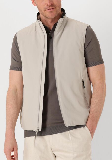 Beige WOOLRICH Bodywarmer SAILING 2 LAYERS VEST - large