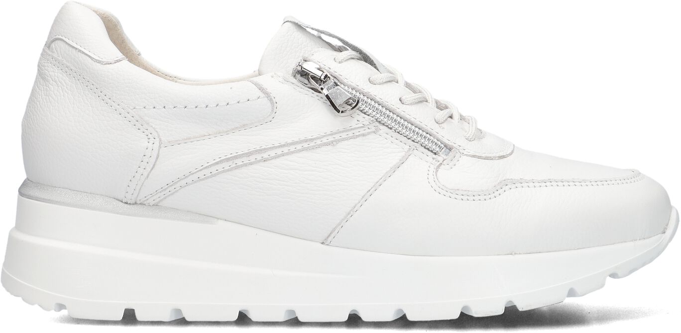 Waldläufer Lage Sneakers Dames 793007 Led, Maat: 41,5, Materiaal: Leer, Kleur: Wit