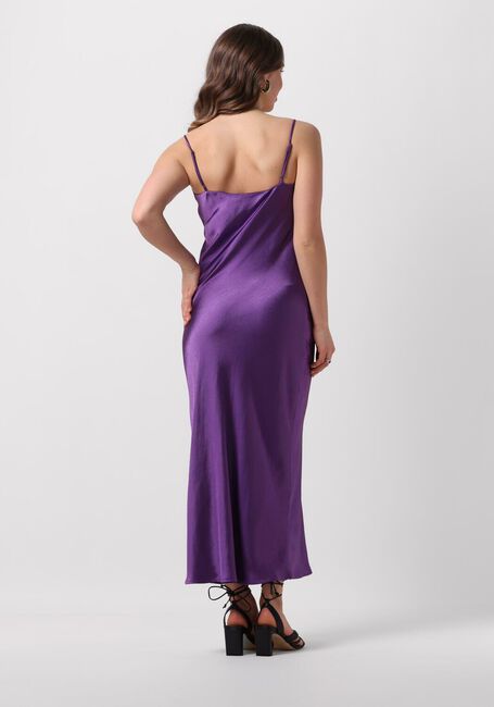 Paarse NOTRE-V Maxi jurk SATIN STRAP DRESS - large