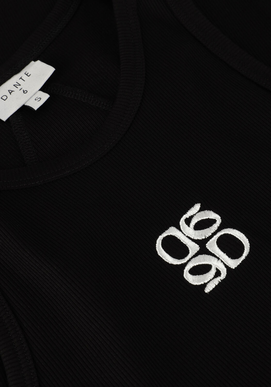 Zwarte DANTE6 Top MONOGRAM LOGO TANK TOP - large