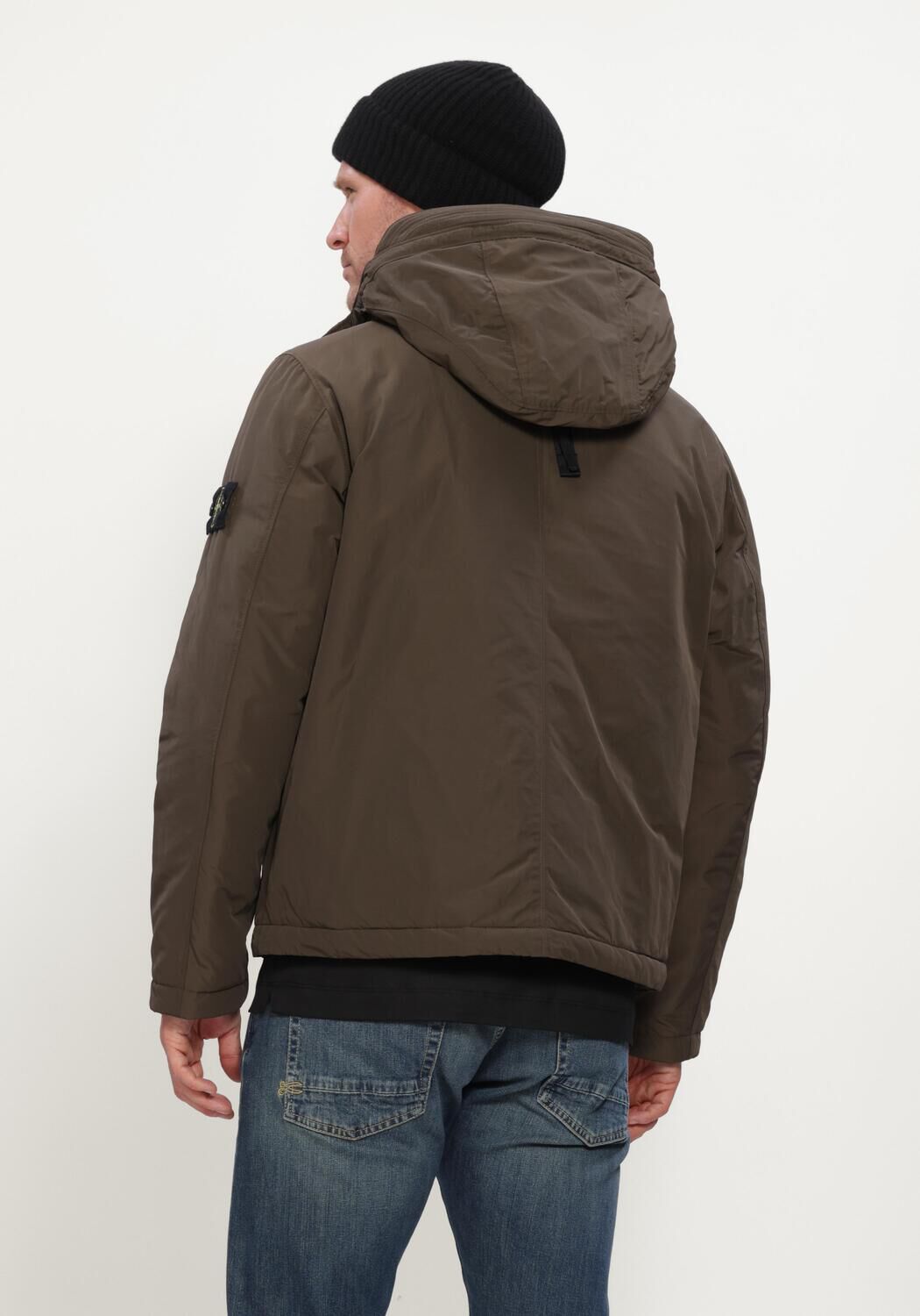 Olijf STONE ISLAND Parka's SHORT PARKA S0A26 - large