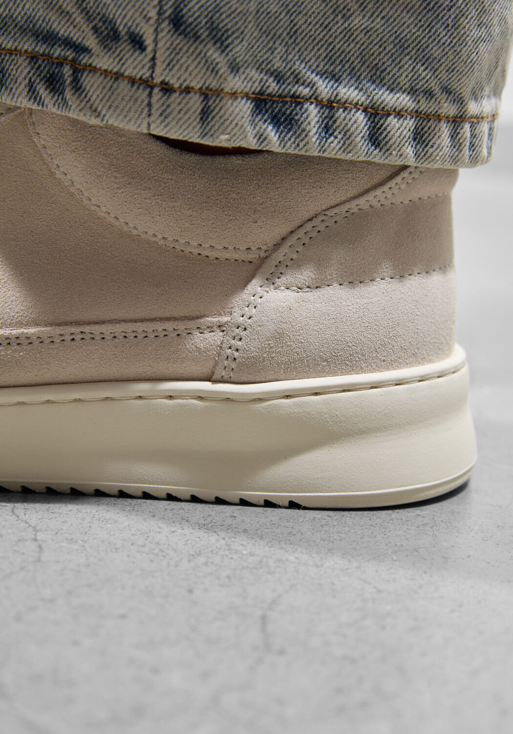 Beige FILLING PIECES Lage sneakers LOW TOP SUEDE ORGANIC - large