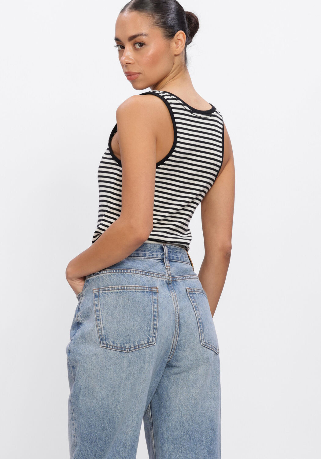 Gebroken wit ANINE BING Top ALLESIA TANK TOP - large