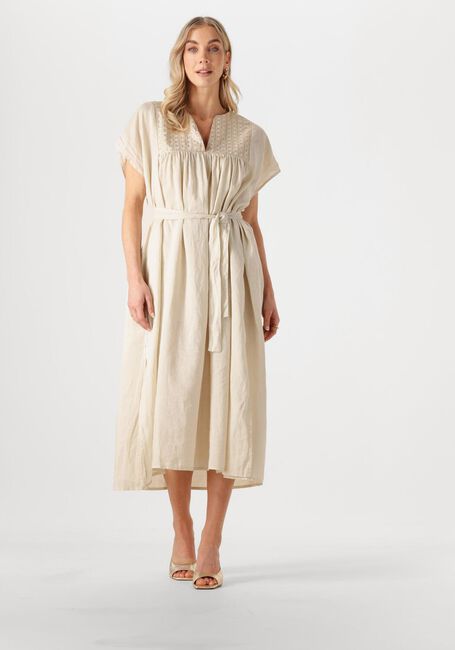 Beige GREEK ARCHAIC KORI Maxi jurk 430825 - large