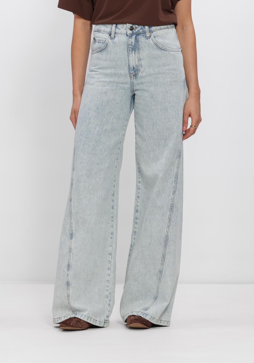 Blauwe CO'COUTURE Tops & T-shirts ARONACC WIDELL JEANS - large