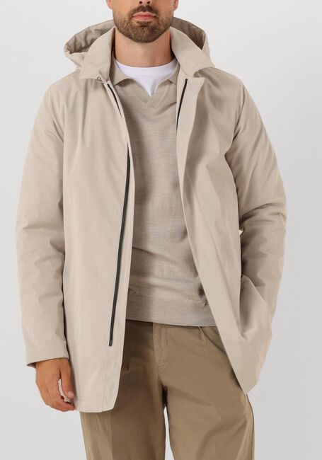 Beige PROFUOMO Mantel RAINCOAT LONG MAGNET - large