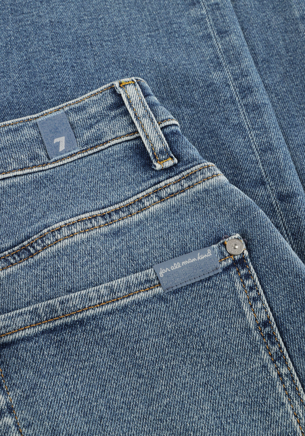 Blauwe 7 FOR ALL MANKIND Straight leg jeans CALIE STRAIGHT FANCY - large