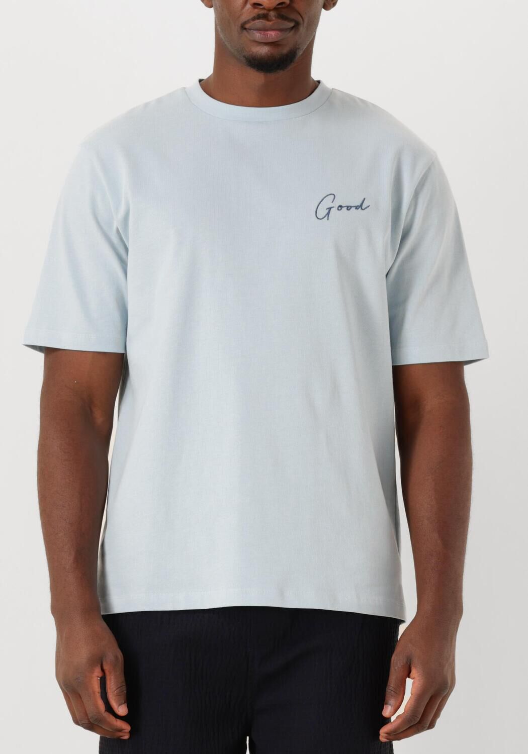 Lichtblauwe THE GOODPEOPLE T-shirt TPHOTO - large