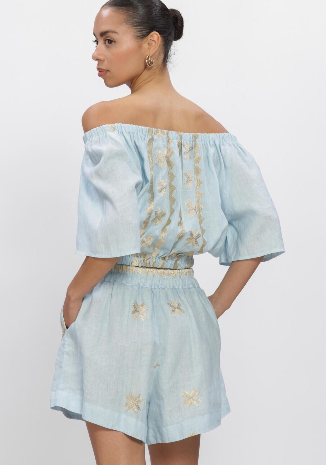 Lichtblauwe GREEK ARCHAIC KORI Top S26K-2144037 - large