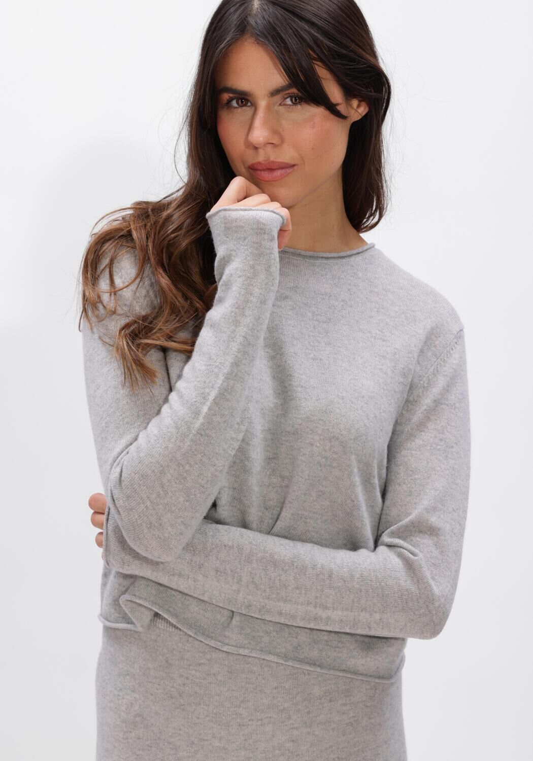 Grijze LISA YANG Trui IDA SWEATER - large