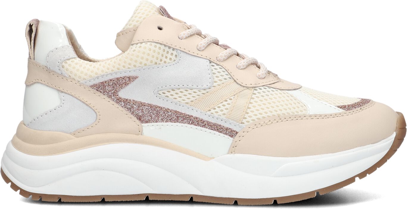 Lina Locchi Lage Sneakers Dames Charu-02, Maat: 40, Materiaal: Leer, Kleur: Beige