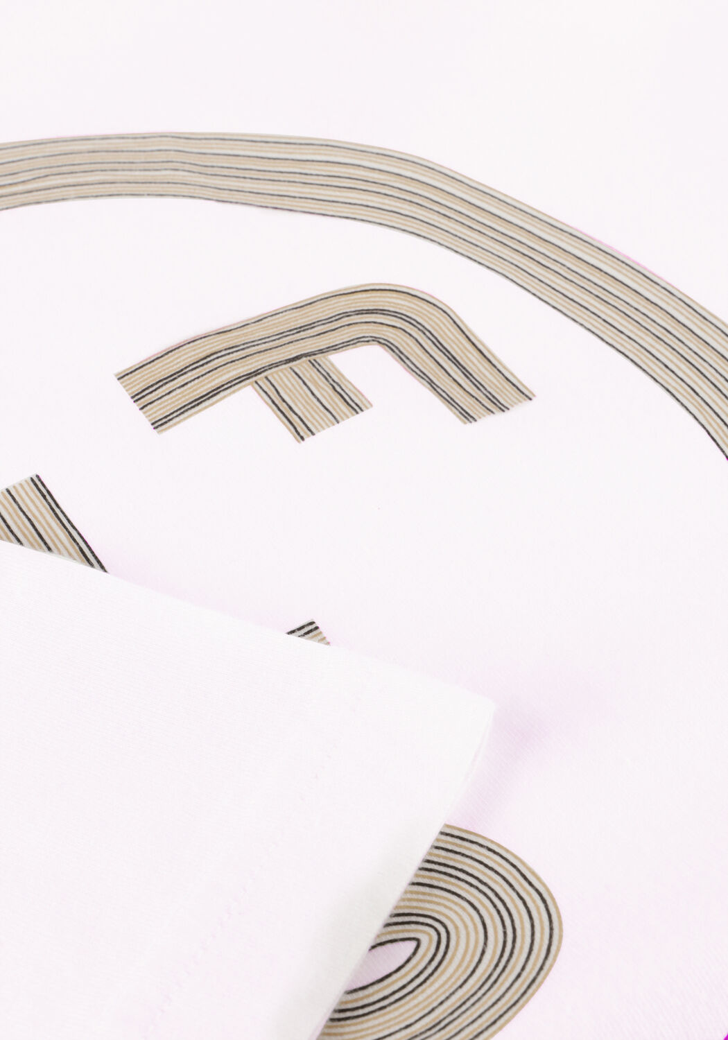 Witte OLAF HUSSEIN T-shirt LINED FACE TEE - large