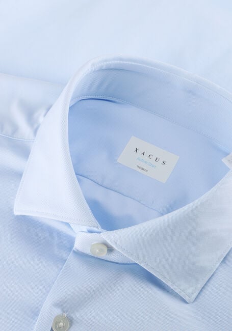 Lichtblauwe XACUS Klassieke overhemden ACTIVE SHIRT 520ML - large