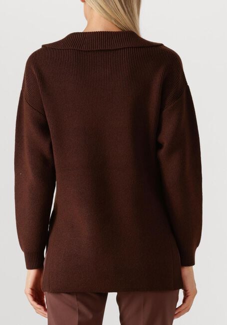 Bruine ELISABETTA FRANCHI Trui KNITTED SWEATER - large