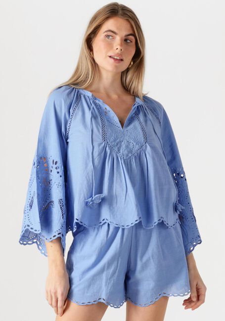Blauwe SCARLETT POPPIES Blouses ASHU TOP - large