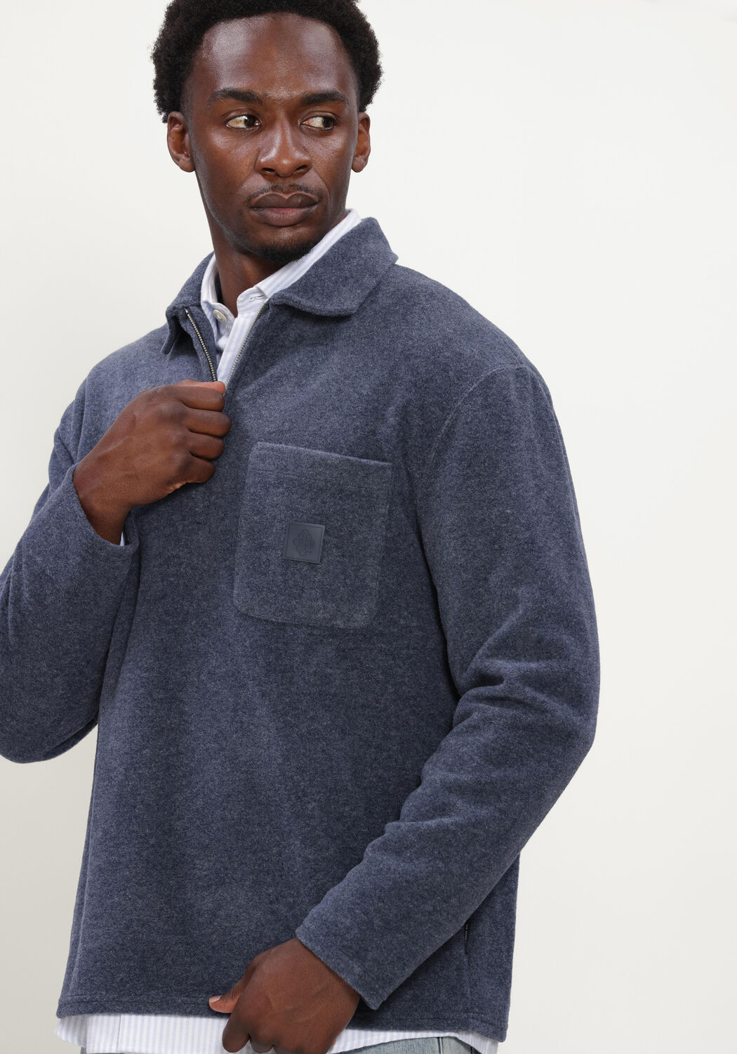 Donkerblauwe THE GOODPEOPLE Trui LEO - large