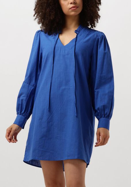 Blauwe SPOOQ THE LABEL Mini jurk VERAH DRESS - large