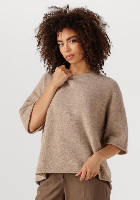 Beige SECOND FEMALE Trui SELANA KNIT O-NECK - large