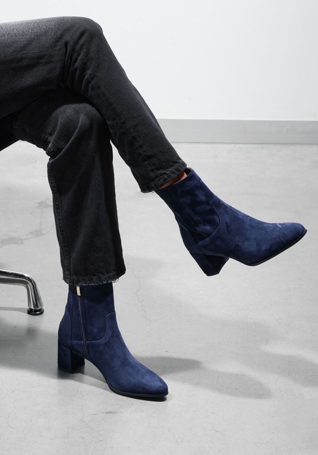 Blauwe LINA LOCCHI Enkellaarsjes 8543 - large