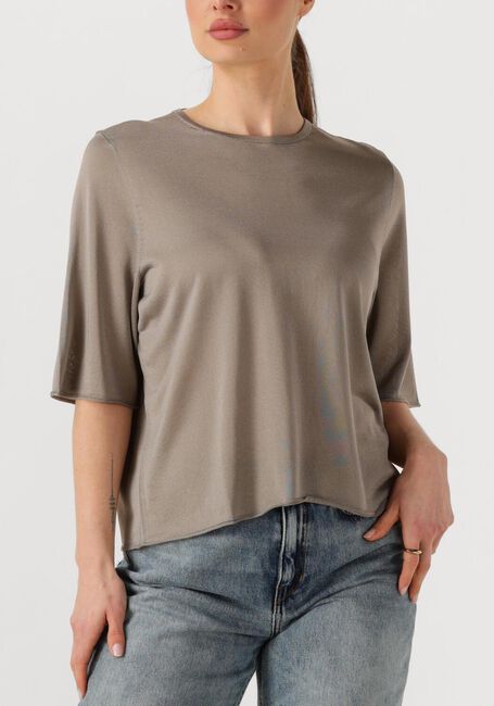 Grijze DRYKORN T-shirt NISLE - large